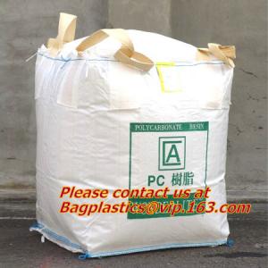 China 100% PP Woven FIBC Jumbo Bags for Sand, fibc bulk bag with four loop bags, big jumbo bag, Cheap china fibc big bags wholesale