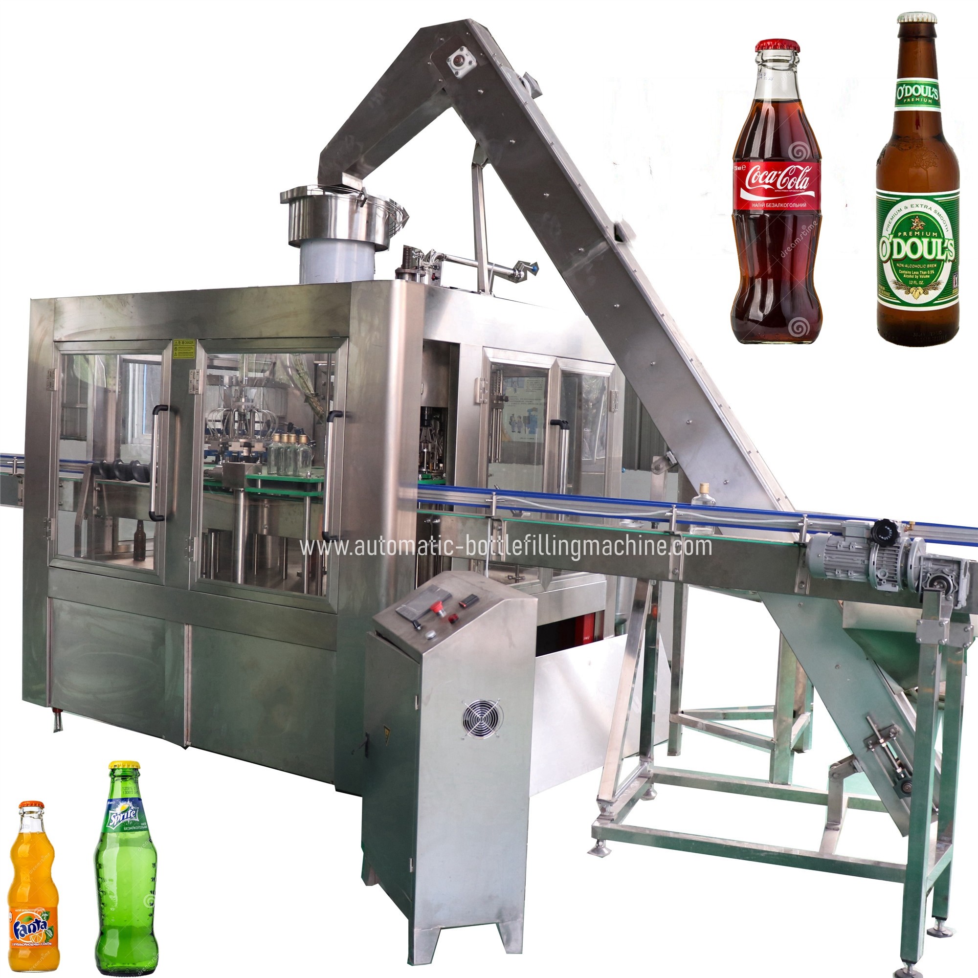 China SUS304 Carbonated Glass Bottle Filling Line With Touch Screen wholesale