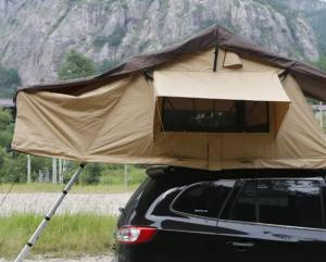 China Portability 2-3 Person Large Turnover Roof Top Tent Soft Shell For 4x4 Accessories wholesale
