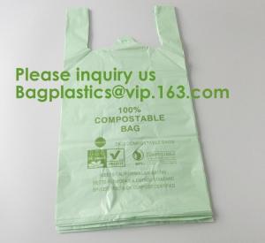 China Heavy Duty Compostable T-shirt Handle Tie Plastic Roll Garbage Bags Trash Bags, t shirt carry bags, bagease, bagplastics wholesale