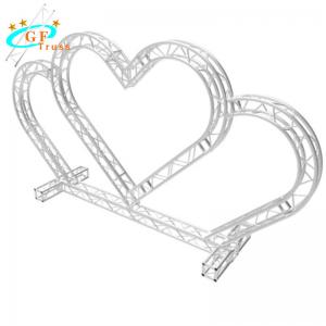 China TUV Goal Post Truss Stage Lighting Heart Shape For Wedding wholesale