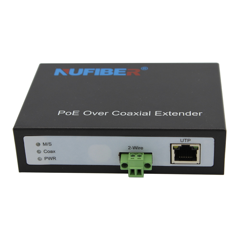 China POE Ethernet over Twisted Pair Converter 100Mbps POE RJ45 to 2-wire Extender DC48V wholesale