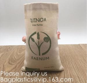 China Cotton Drawstring Bags, Reusable Muslin Bag Natural Cotton Bags with Drawstring Produce Bags Bulk Gift Bag Jewelry Pouch wholesale