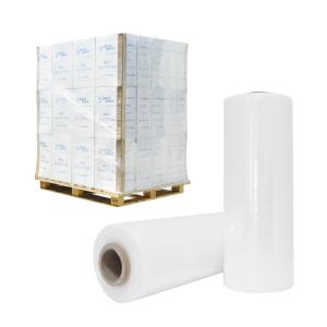 China 15~30 Micron Transparent Clear Custom LLDPE Stretch Film for Pallet Wrapping protecting wholesale