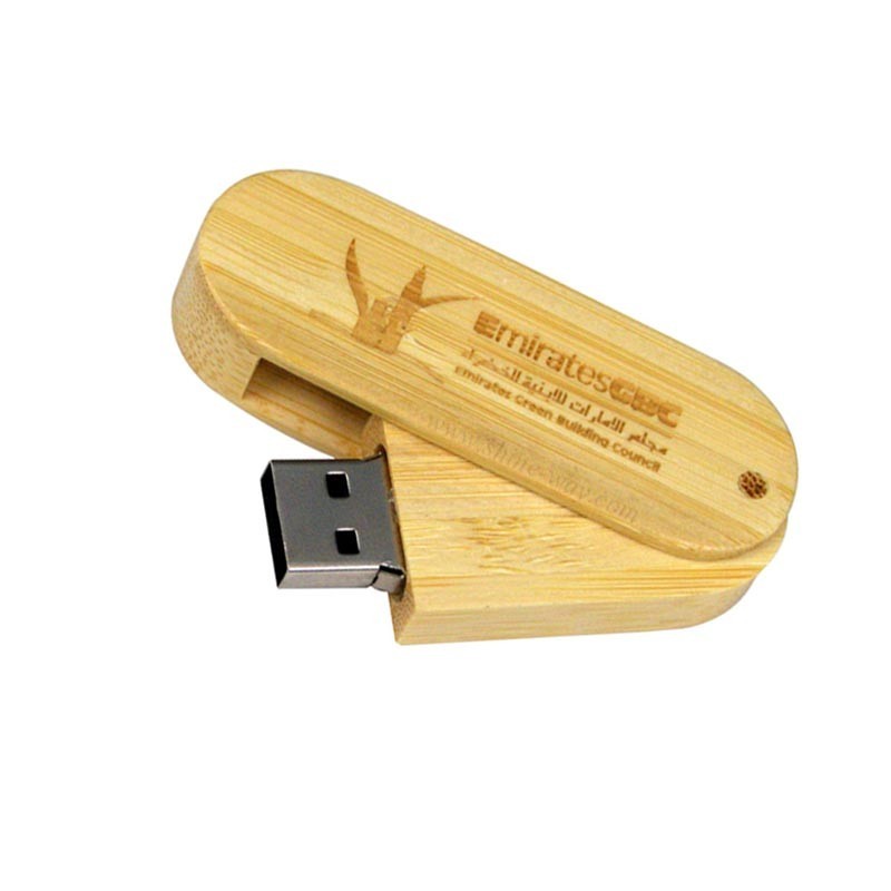 China Engraving Logo Swivel Wood Thumb Drive, Best gift Lighter Swivel USB Bamboo Wooden USB wholesale