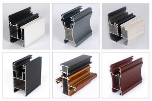 China Construciton Alloy 6063 T5 Powder Coated Aluminium Door Profiles / Extruded Aluminum Profiles wholesale