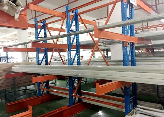 China ISO Certified Heavy Duty Cantilever Storage Racks Adjustable Powder Coating wholesale