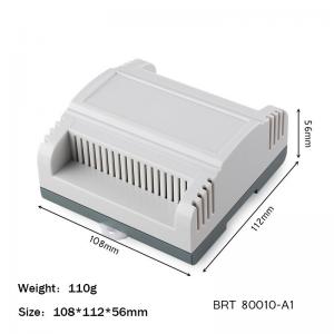 China 108*112*56mm Din Rail Enclosure For Electronic Diy Fireproof Plastic Housing Distribution Box wholesale