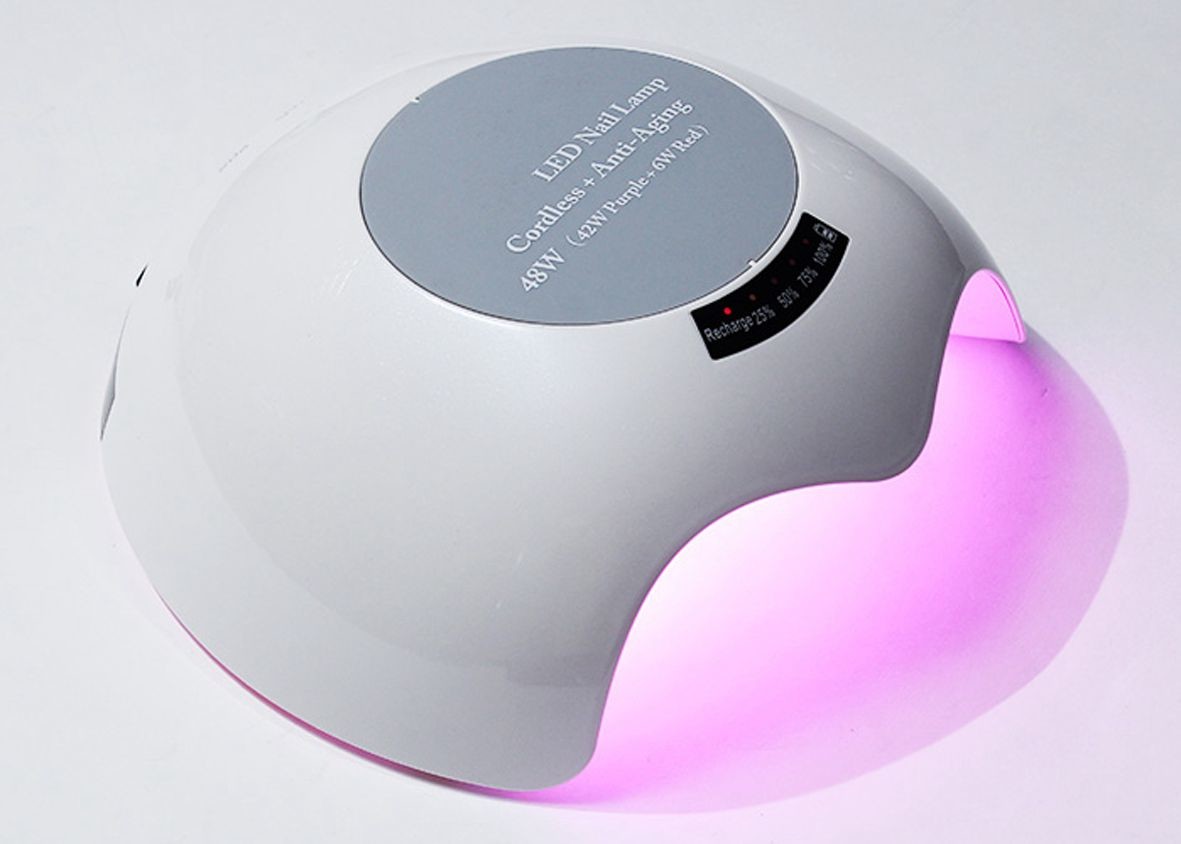 China High Power Cordless Gel Light Nail Dryer Red LED Nail Light Lamp  365nm wholesale