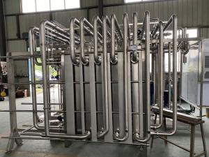 China UHT sterilizer machine for dairy beverage plant solution / fruit pasteurizer wholesale