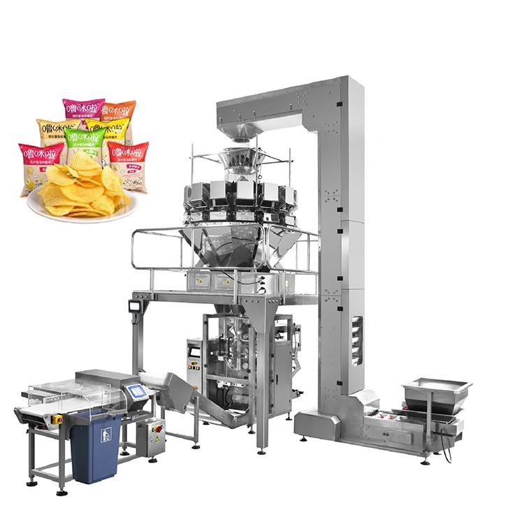China Popcorn Potato Chips Nuts Packing Machine With Nitrogen wholesale