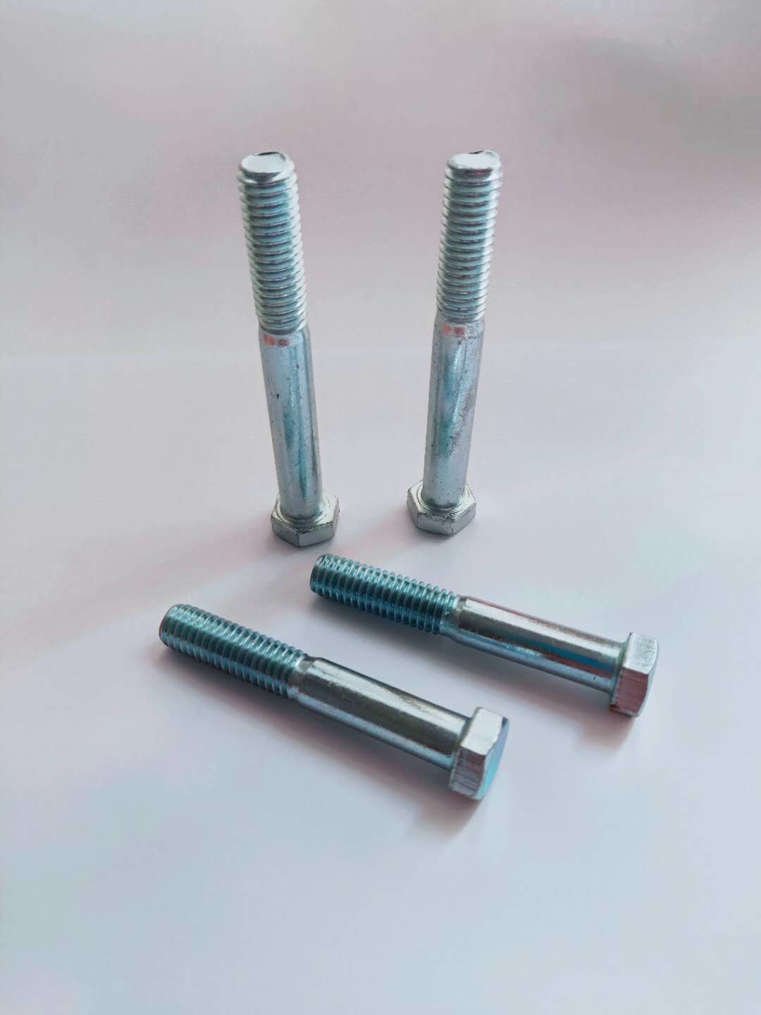 China DIN931 Steel Zinc Plated Half Threaded Hex Head Bolts , Partially Threaded Metric Bolts wholesale