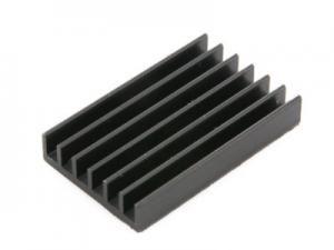 China Black Anodized Extruded Heat Sink Profiles Brushed Surface Heat Sink 6061 wholesale