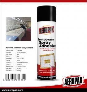 China Aeropak 500ml Temporary Spray Adhesive wholesale