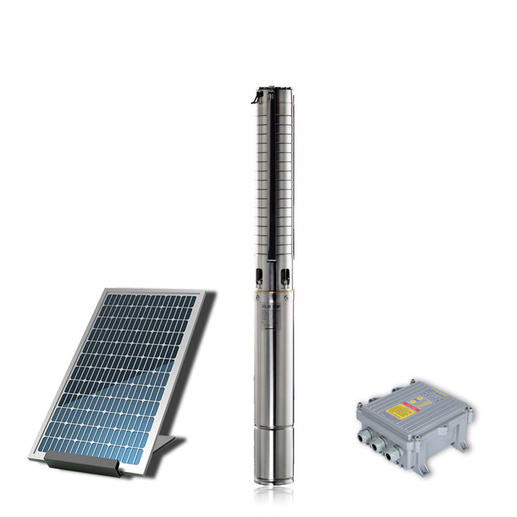 China 3 Inch,4 Inch Deep Well Stainless Steel Impeller Solar Submersible Pump,Brushless DC Solar Pump, Solar Power Water Pump wholesale