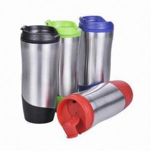 China Travel Mug, Made of Stainless Steel and PP for Inner, with Food Safe Grade wholesale