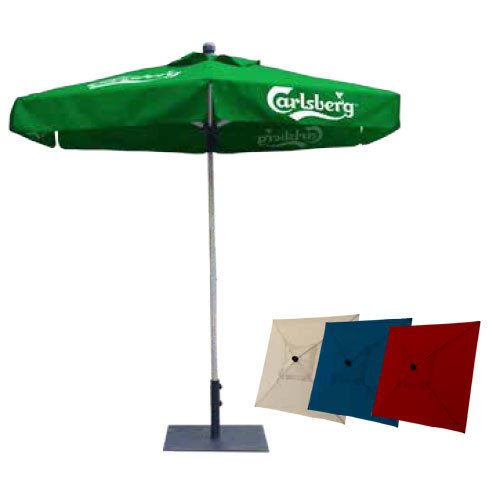 China Outdoor Folding Advertising Beach Umbrellas Aluminum Pole Material wholesale