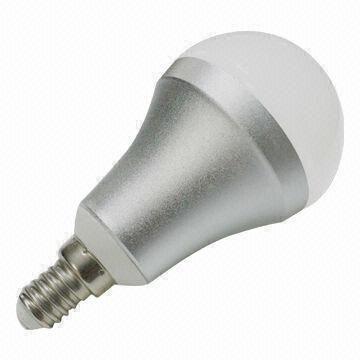 China E14/E17 LED Bulb with 100 to 240V AC Input Voltage, No UV/IR Radiation, CE/RoHS Directive-compliant wholesale