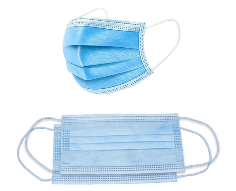 China Blue Non Woven Disposable Mask Personal Care Air Pollution Protection Mask wholesale
