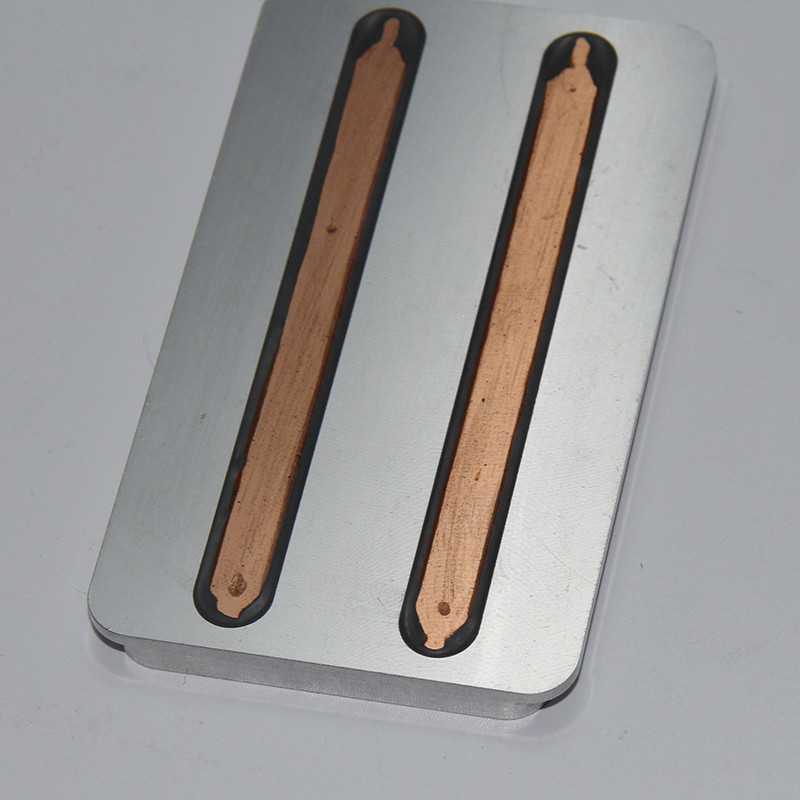 China Al6063 T6 Aluminum Copper Heatsink , Copper Pipe Flattened Aluminum Base Plate wholesale