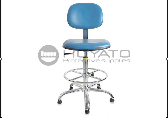 China 360 Degree Rotation ESD Task Chair , Ventilated Leather Comfortable Office Chair wholesale