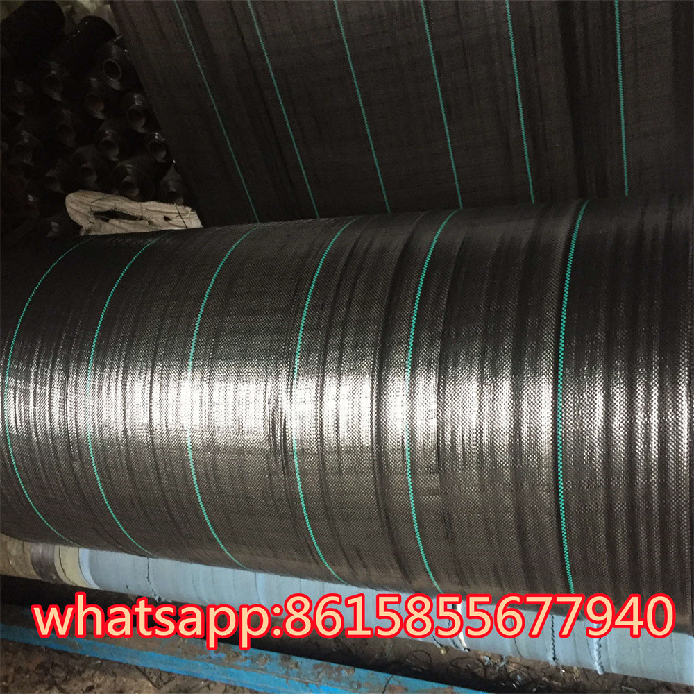 China Anti weed mat Black Mulch polypropylene material Agriculture Farming weed barrier block fabric wholesale