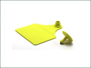 China Yellow Appearance Animal Ear Tags Passive Power Supply Mode Anti Shedding wholesale