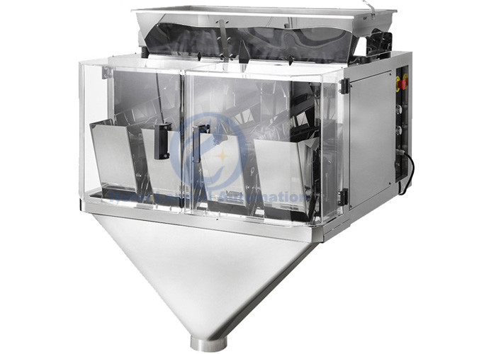 China 7" Touch Screen Multihead Weigher Packing Machine With Four Weighing Hopper wholesale