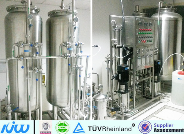 China Stainless Steel HMI Automatic Purified Water Treatment Plant wholesale
