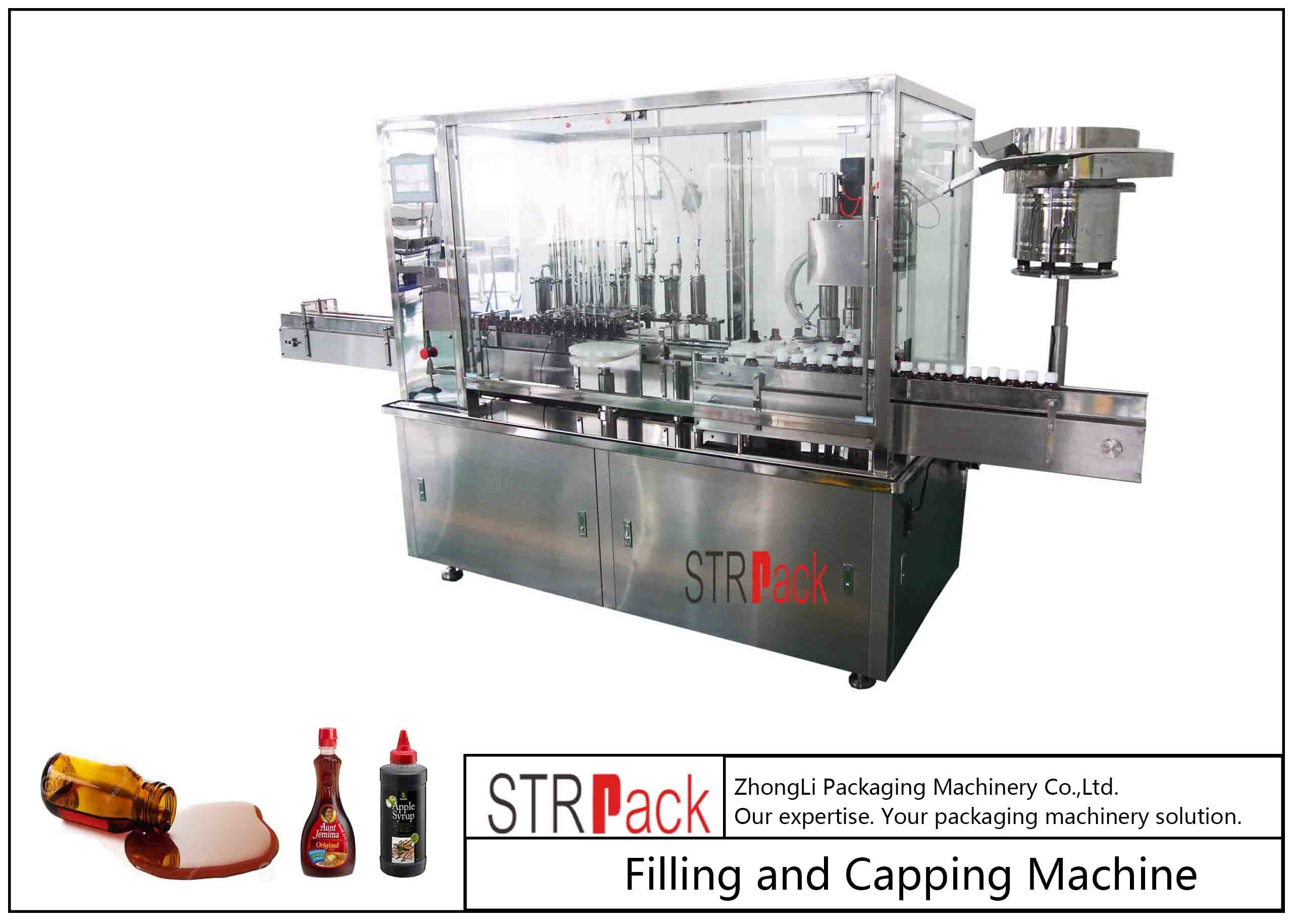 China 8 Head Syrup Automatic Filling And Capping Machine For Pharmaceutical Production Line wholesale