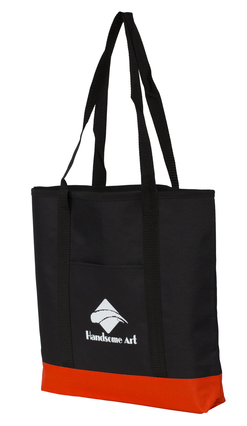 China black color simple shopping bags tote for promotion-HAS14063 wholesale
