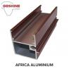 Buy cheap Customized Hollow Wood Finish Aluminum Window Frame Extrusions from wholesalers