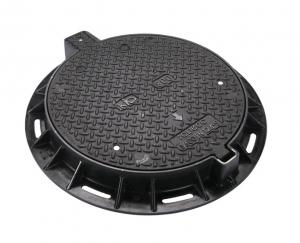 China EN124 D400 Round Lockable Heavy Duty Manhole Covers For Public Places wholesale