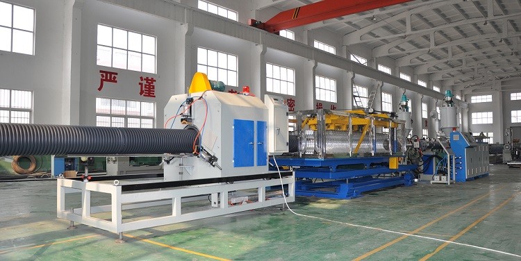 HDPE/PP Double Wall Corrugated Pipe Production Line , Corrugated Pipe Production Equipment