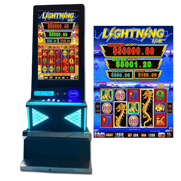 China SGS Dragon Theme Cash Coaster  Casino Slot Game Machine 43" Screen wholesale