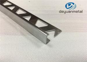 China Bright Silver Aluminium Trim Profiles With Triangle Punched wholesale