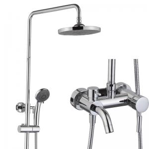 China Double/Single Handle Shower Set With SUS304 Sliding Bar, Brass Faucet ,ABS Hand Shower, ABS Shower Head wholesale