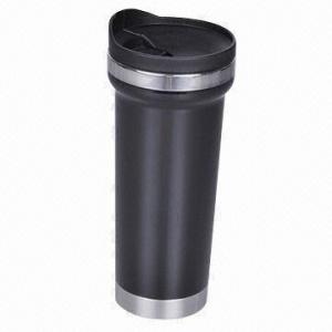 China Travel Mug, Made of Stainless Steel Inner and PP Outer, Food Safe Grade wholesale