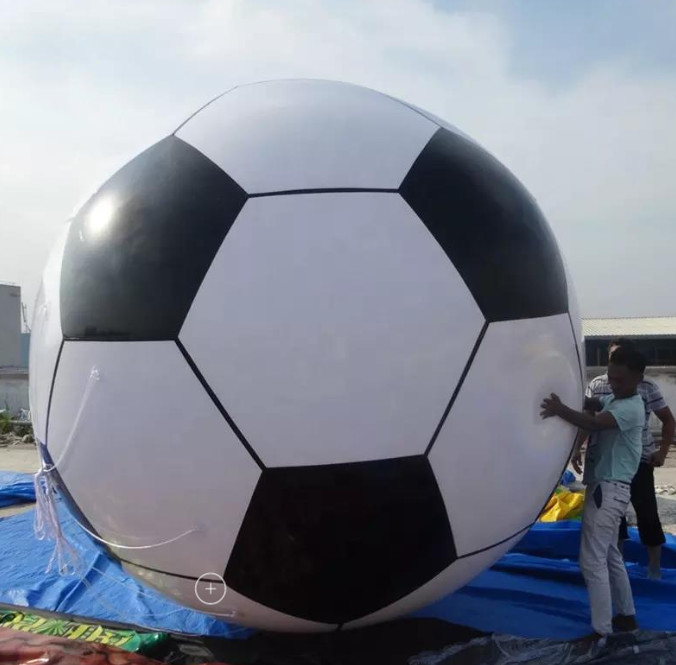 China Soccer Shape Giant Advertising Inflatable Helium Balloon With Full Printing wholesale