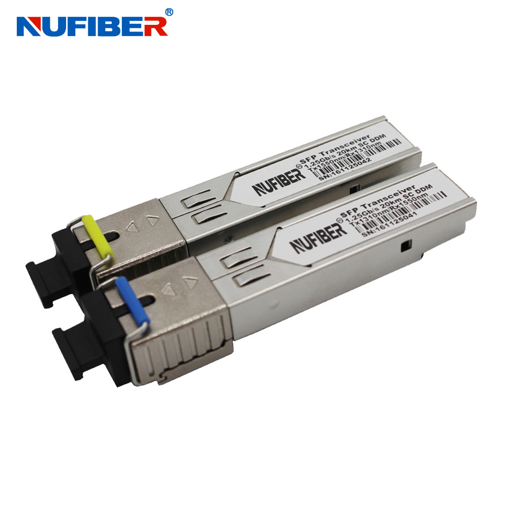 China 1.25Gb/s SFP Transceiver single fiber singlemode 3km 1310nm SC DDM wholesale