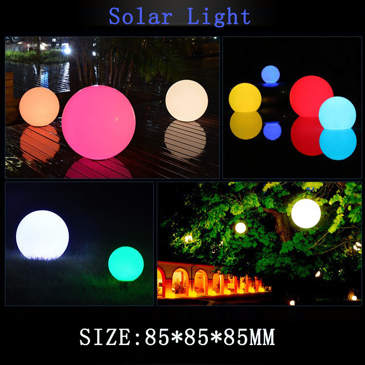 China Solar Powered Floating Ball Pool Lights Color Changing LED Glow Globe Pool Night Lamp For Garden Backyard Pond Party Dec wholesale