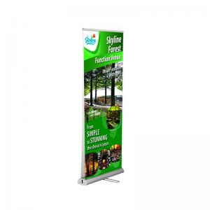 China Custom Trade Show Retractable Banners , Double Side Stand Up Retractable Banners wholesale