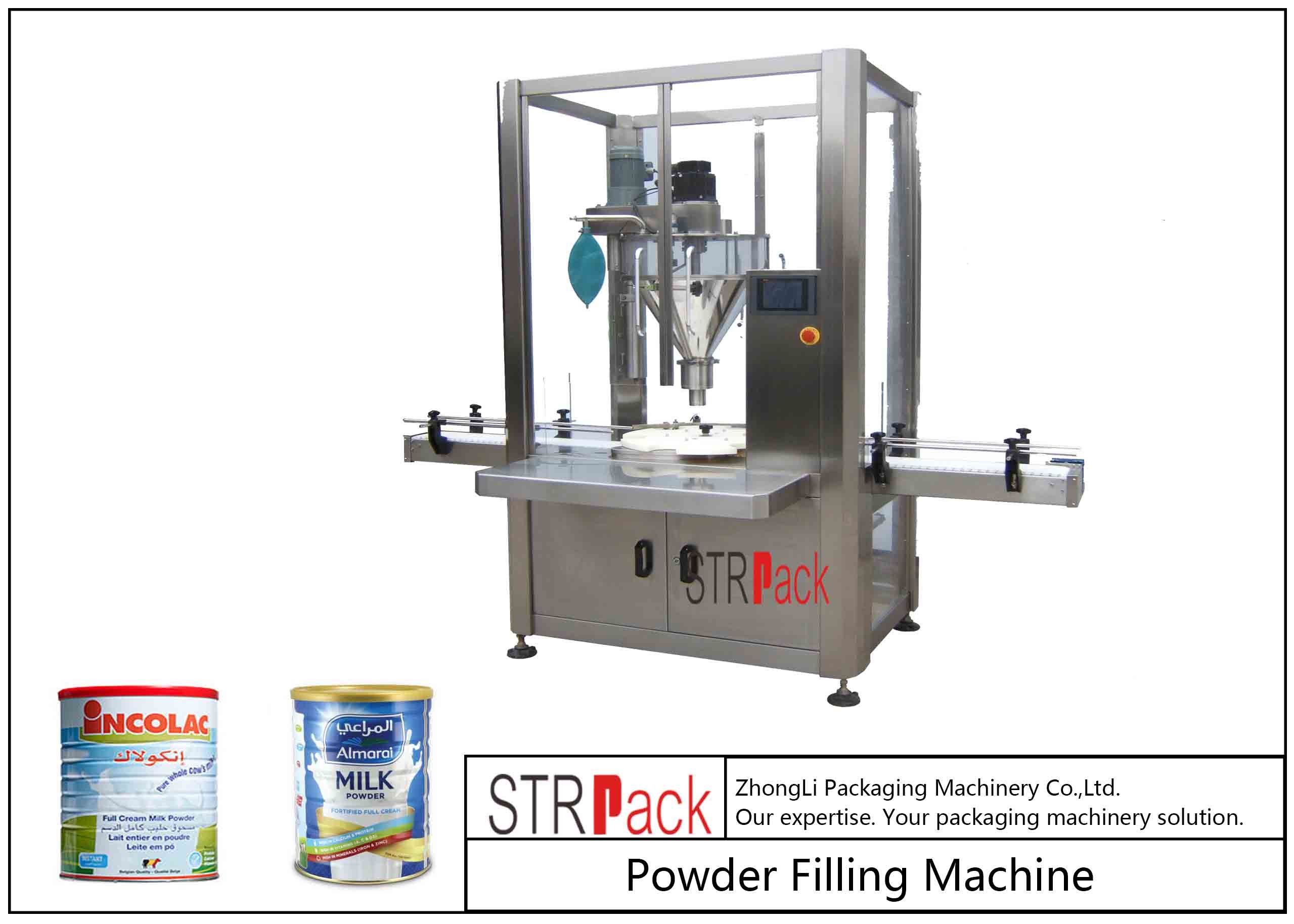 China Single Head Milk Powder Packing Machine High Precision For Tin Can / Bottle wholesale