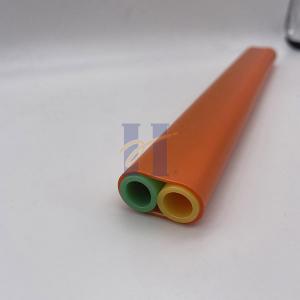 China Two Ways 12/10mm HDPE Air Blown Fiber Microduct Orange Sheath For FTTH Application wholesale