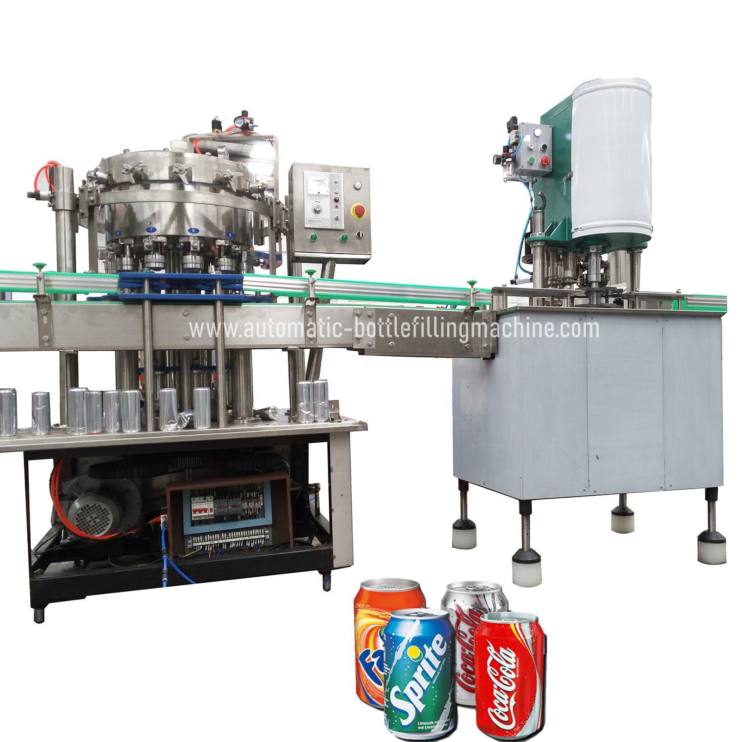 China 500can/H Carbonated Soft Drink  Soda Canning Machine wholesale