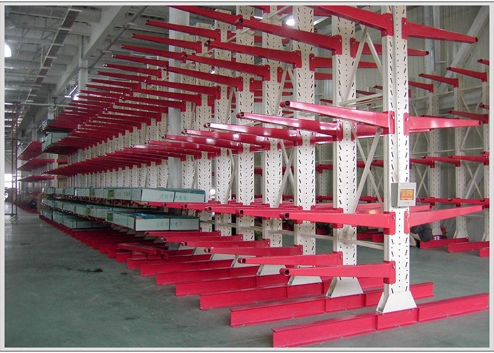 China Automatic Cantilever Metal Storage Racks Construction Long Items Storage wholesale
