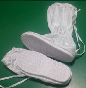 China Convenient ESD Anti Static Clean Room Booties Easy Clean For Electronics Factory wholesale