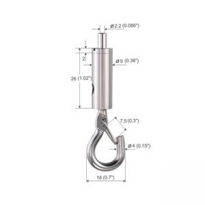 China Wire Gripper Hardware Spring Hook Pring Load For Acoustic Panel Kit YW86229 wholesale