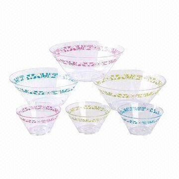 China Plastic Salad Bowls, Available in Various sizes and Colors, Customized Designs/Colors are Accepted wholesale