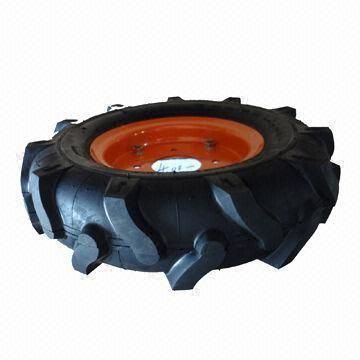 China 4.00-8 rubber wheel with 400mm diameter and 265kg loading capacity wholesale